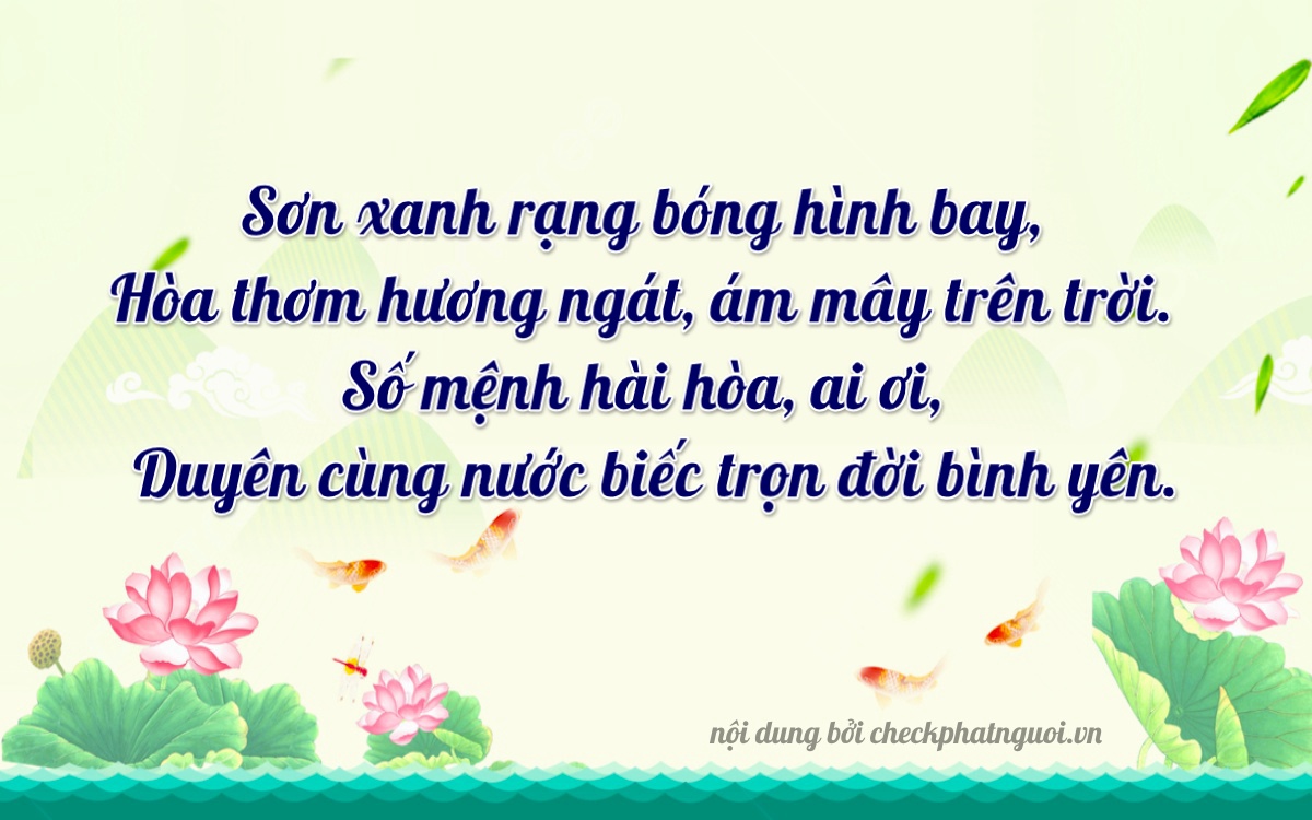 Bài thơ ý nghĩa cho <b>biển số 64C1-25961</b> tại website checkphatnguoi.vn