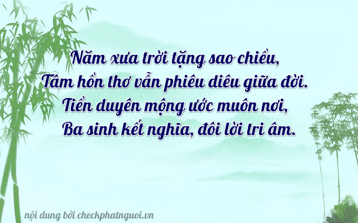 Bài thơ ý nghĩa cho <b>biển số 64C1-75723</b> tại website checkphatnguoi.vn