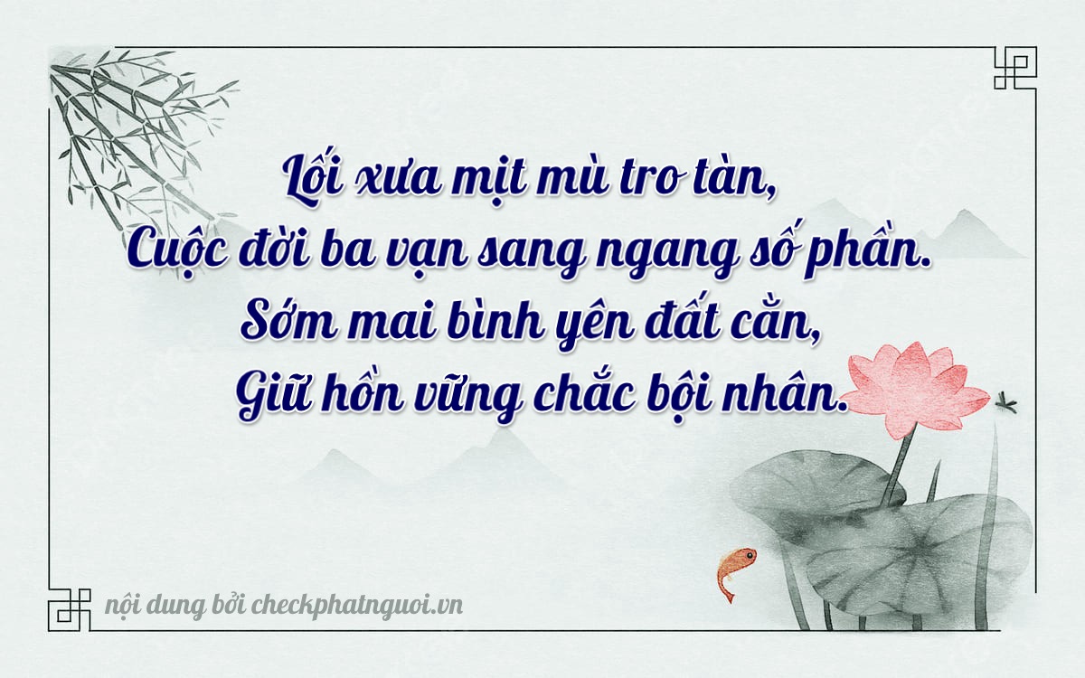 Bài thơ ý nghĩa cho <b>biển số 64CA-04664</b> tại website checkphatnguoi.vn