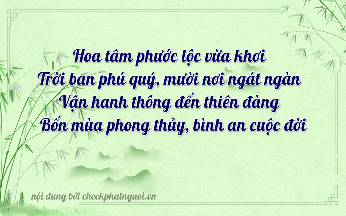 Bài thơ ý nghĩa cho <b>biển số 64CA-08249</b> tại website checkphatnguoi.vn