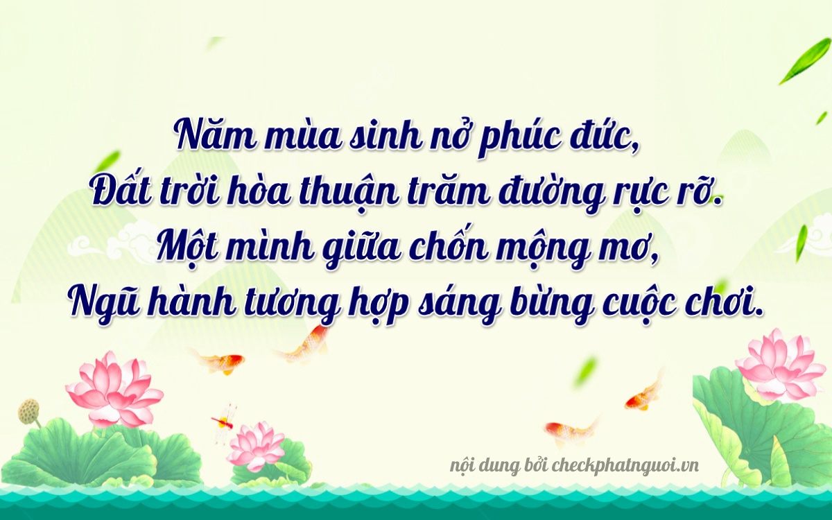 Bài thơ ý nghĩa cho <b>biển số 64D1-51316</b> tại website checkphatnguoi.vn