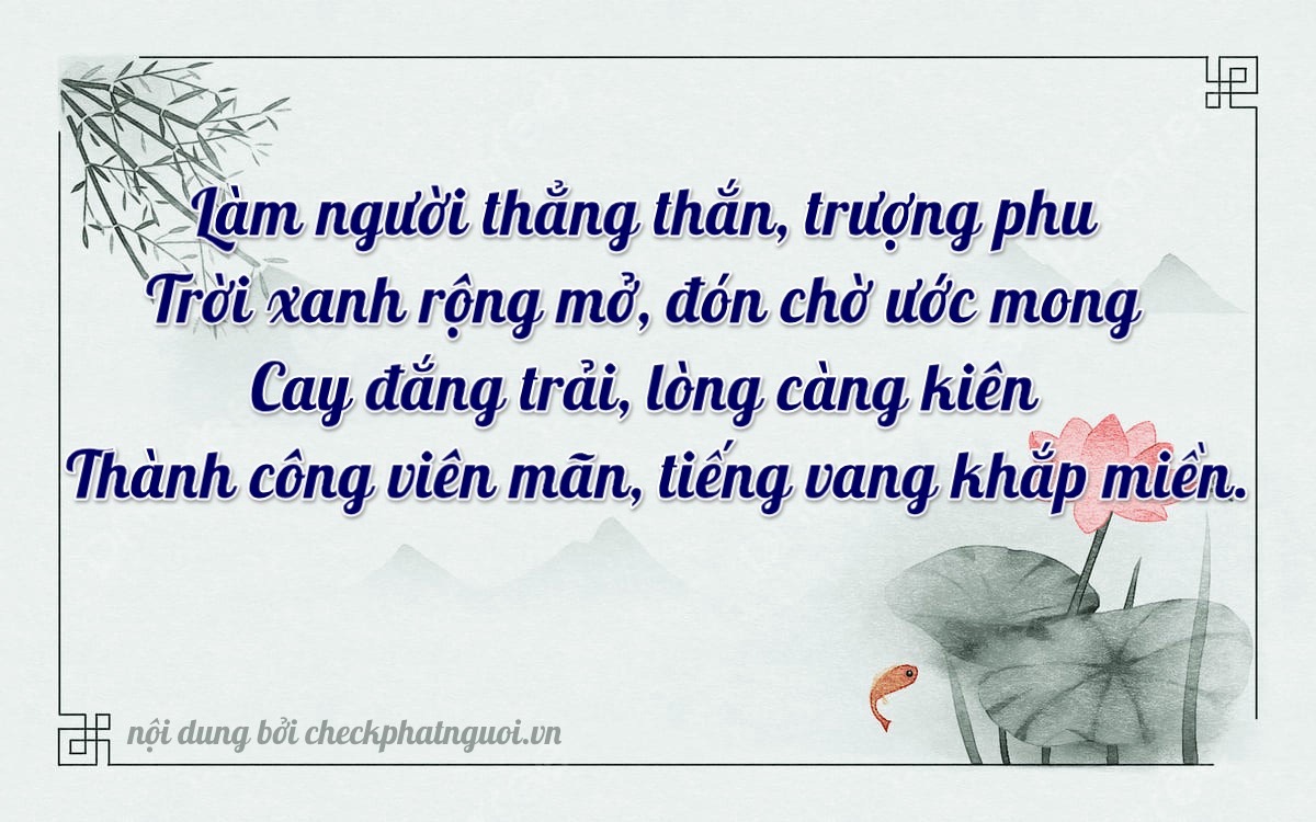 Bài thơ ý nghĩa cho <b>biển số 64D1-51664</b> tại website checkphatnguoi.vn