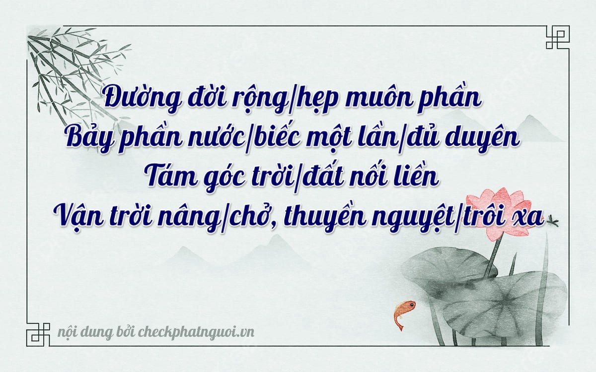 Bài thơ ý nghĩa cho <b>biển số 64D1-78756</b> tại website checkphatnguoi.vn