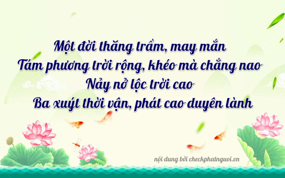 Bài thơ ý nghĩa cho <b>biển số 64DB-11803</b> tại website checkphatnguoi.vn