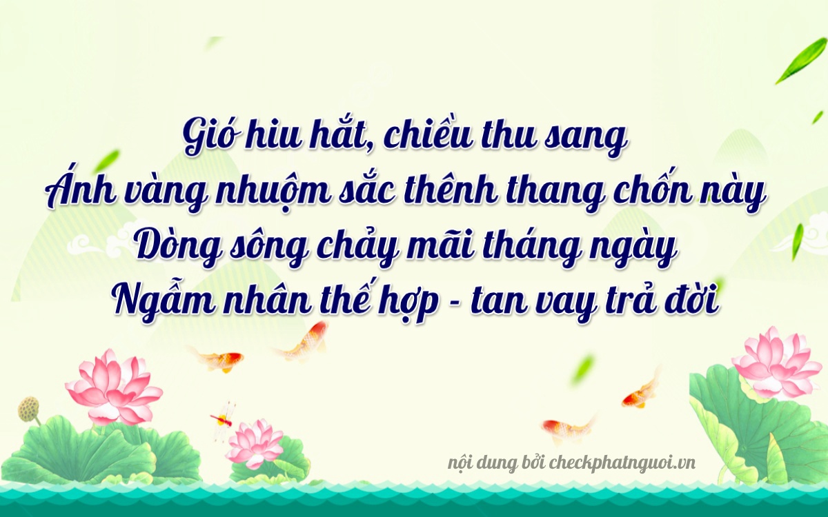 Bài thơ ý nghĩa cho <b>biển số 64E1-59046</b> tại website checkphatnguoi.vn
