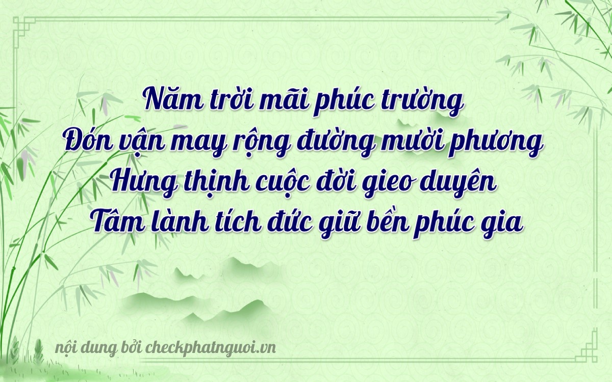 Bài thơ ý nghĩa cho <b>biển số 64E1-70994</b> tại website checkphatnguoi.vn
