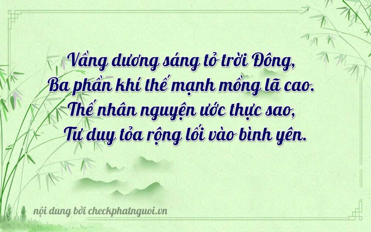 Bài thơ ý nghĩa cho <b>biển số 64F1-32604</b> tại website checkphatnguoi.vn
