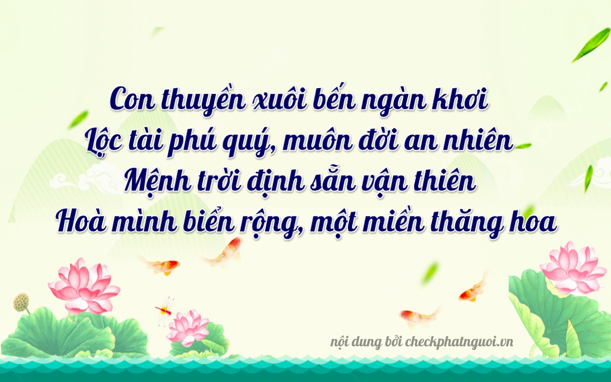 Bài thơ ý nghĩa cho <b>biển số 64F1-35610</b> tại website checkphatnguoi.vn