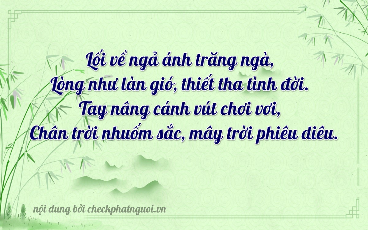 Bài thơ ý nghĩa cho <b>biển số 64F1-55953</b> tại website checkphatnguoi.vn