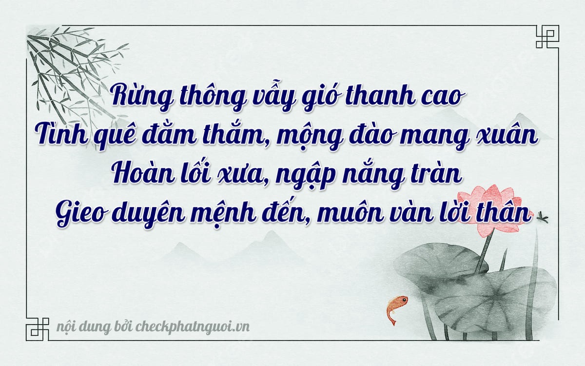 Bài thơ ý nghĩa cho <b>biển số 64F1-56076</b> tại website checkphatnguoi.vn