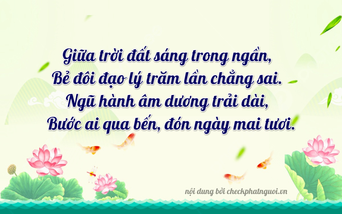 Bài thơ ý nghĩa cho <b>biển số 64FA-06549</b> tại website checkphatnguoi.vn