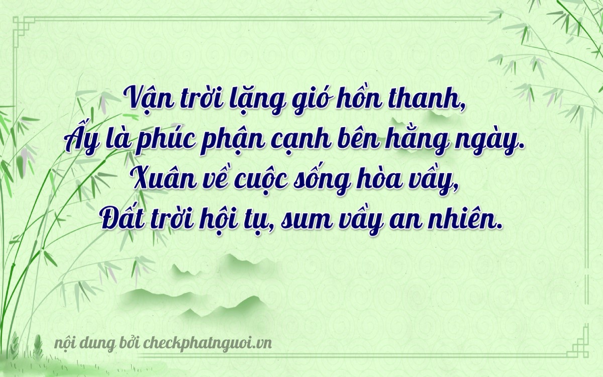 Bài thơ ý nghĩa cho <b>biển số 64FA-07244</b> tại website checkphatnguoi.vn