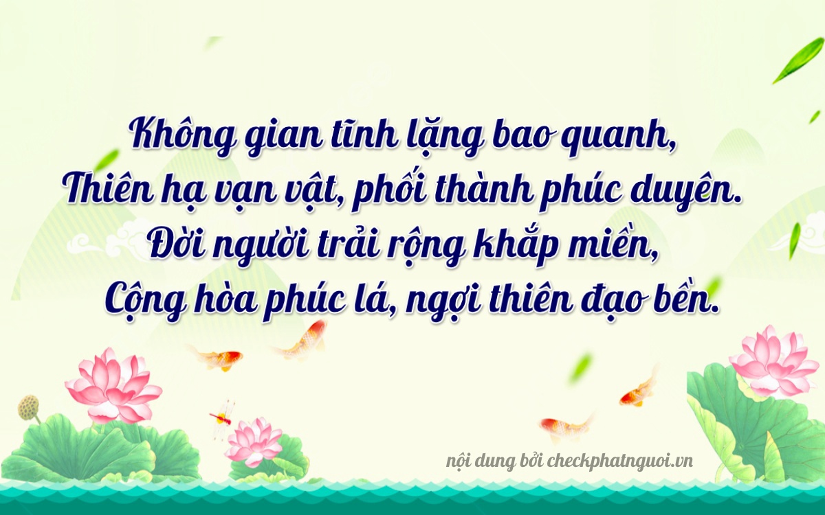 Bài thơ ý nghĩa cho <b>biển số 64FA-08602</b> tại website checkphatnguoi.vn
