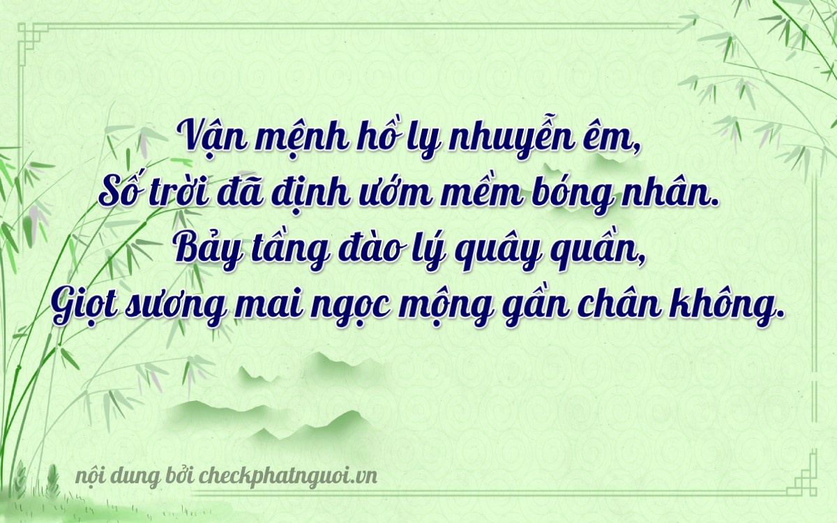 Bài thơ ý nghĩa cho <b>biển số 64FA-08706</b> tại website checkphatnguoi.vn