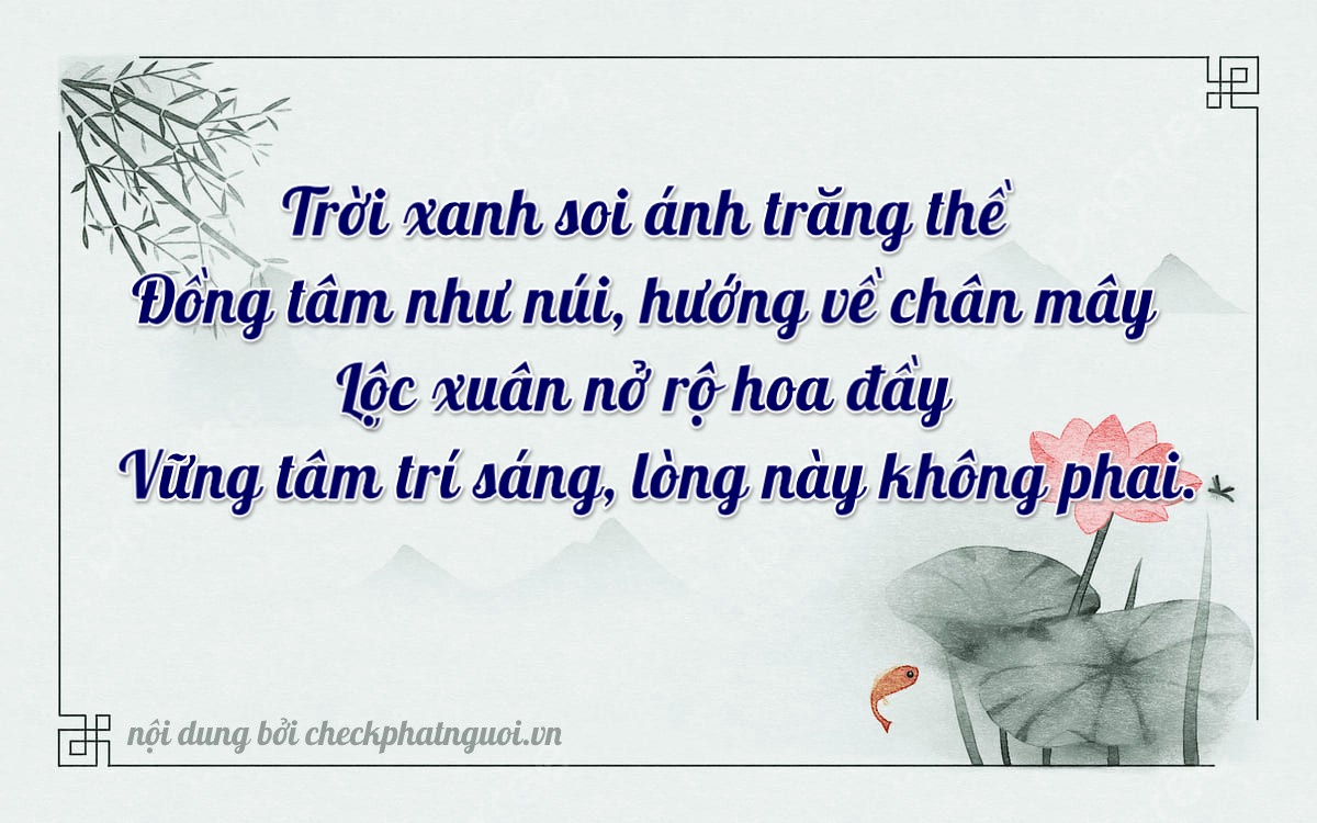 Bài thơ ý nghĩa cho <b>biển số 64G-00081</b> tại website checkphatnguoi.vn