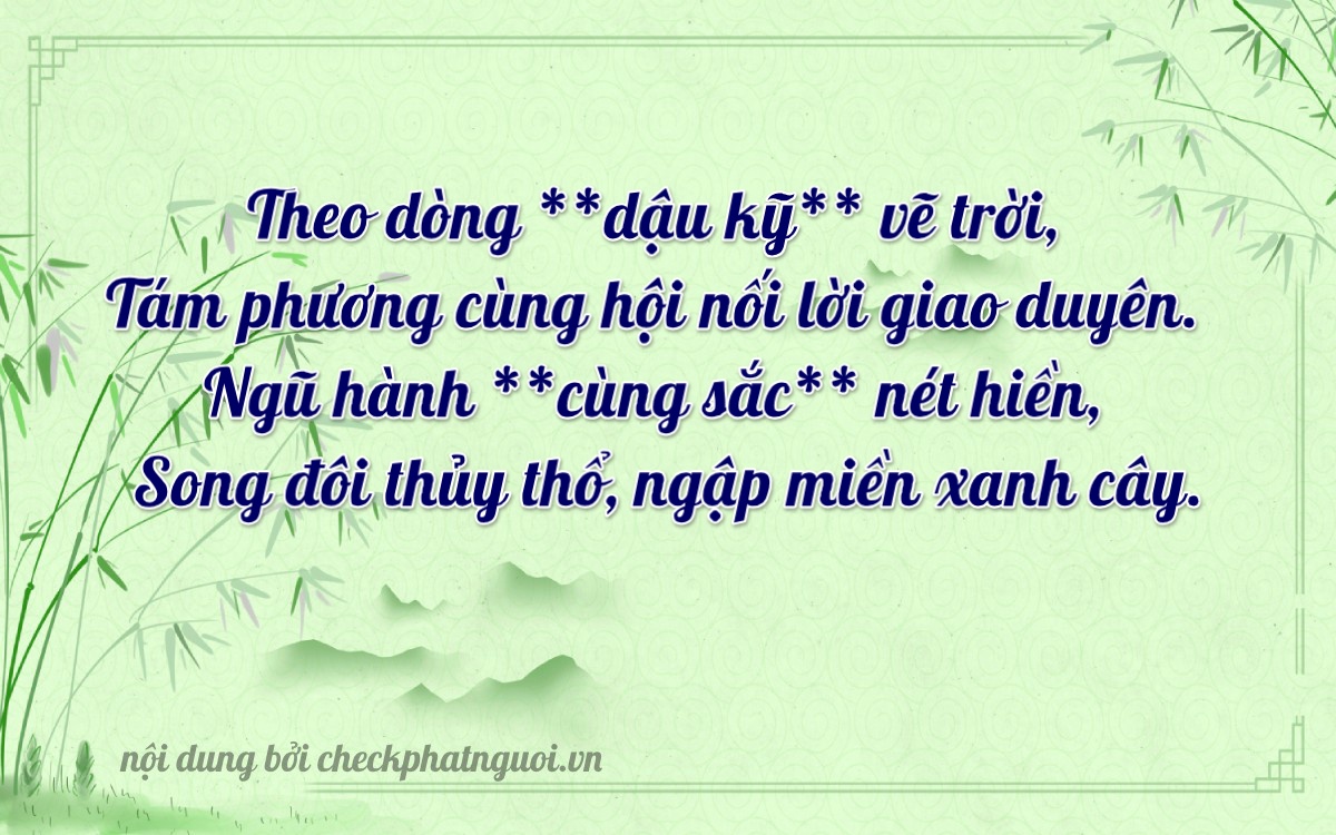 Bài thơ ý nghĩa cho <b>biển số 64GA-08522</b> tại website checkphatnguoi.vn