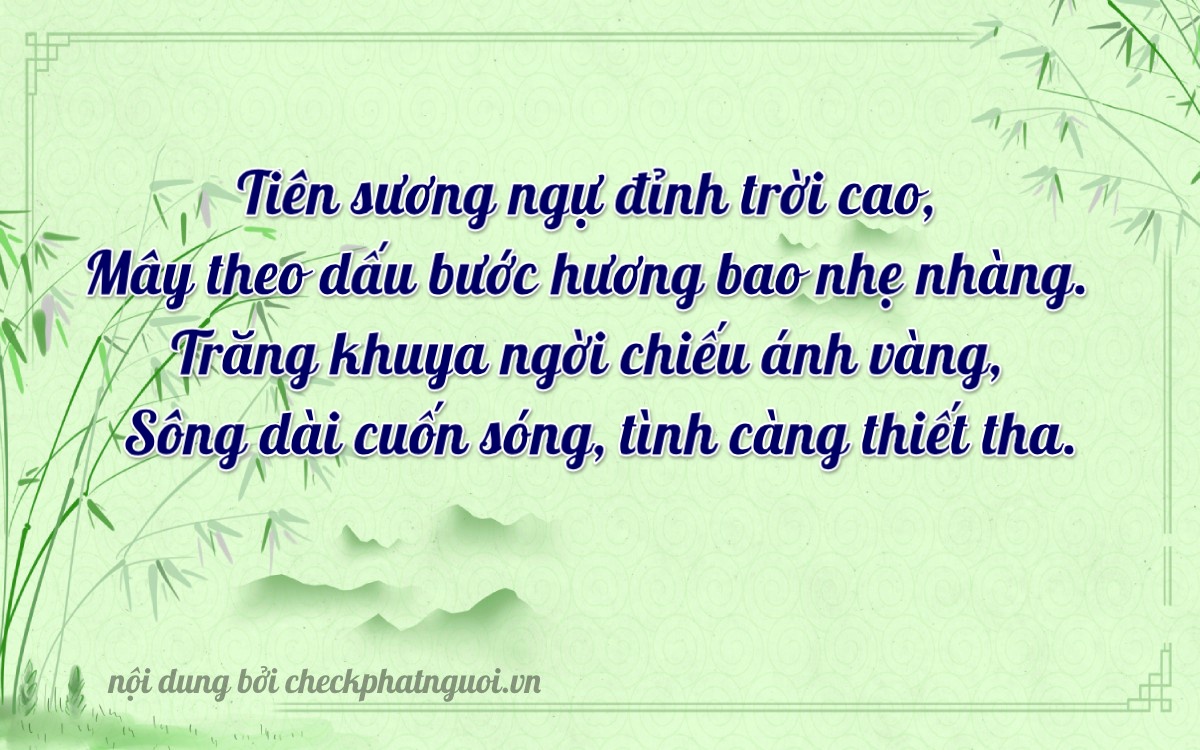 Bài thơ ý nghĩa cho <b>biển số 64GA-08918</b> tại website checkphatnguoi.vn