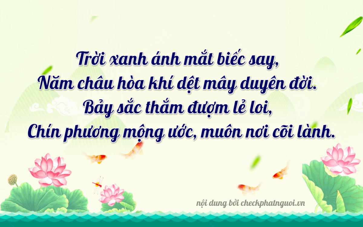 Bài thơ ý nghĩa cho <b>biển số 64H-02179</b> tại website checkphatnguoi.vn