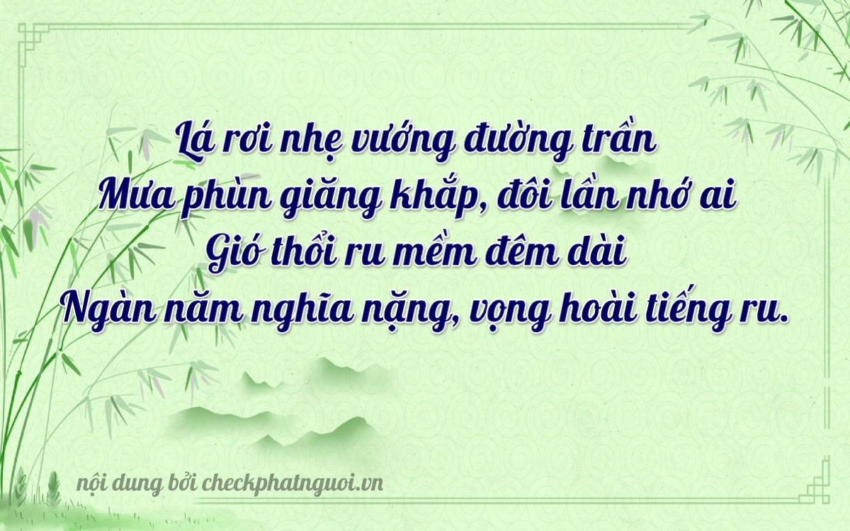 Bài thơ ý nghĩa cho <b>biển số 64H1-04855</b> tại website checkphatnguoi.vn