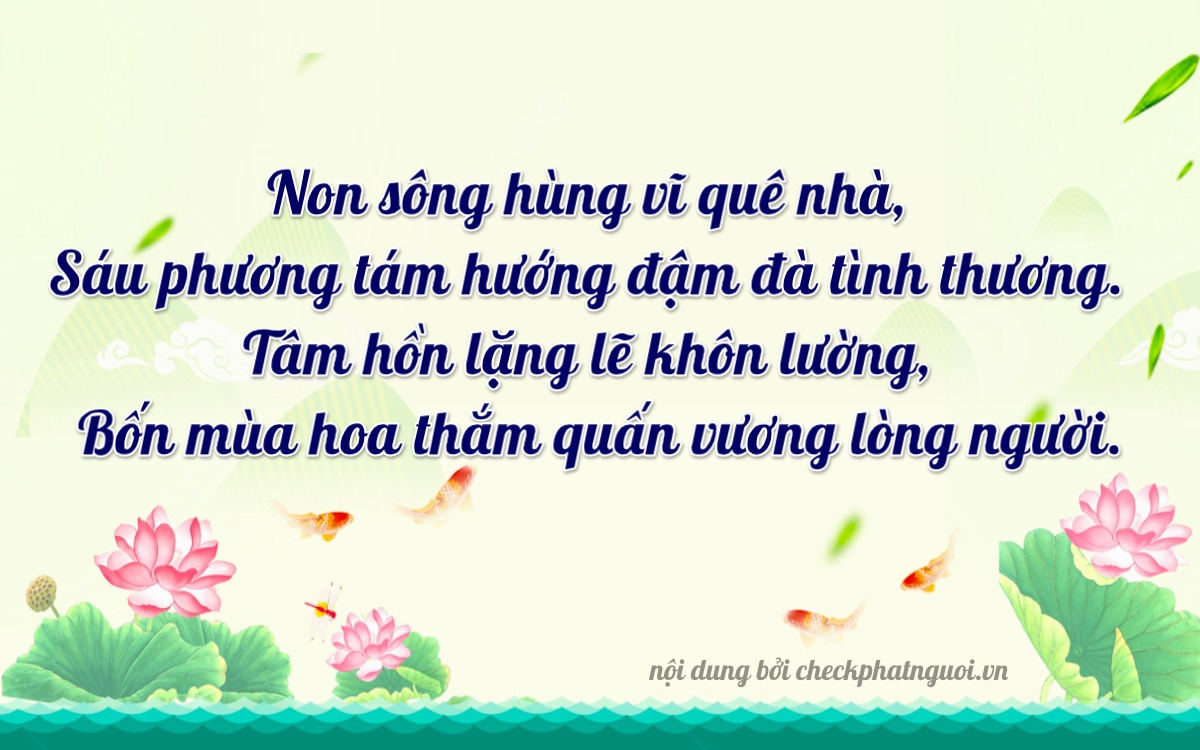 Bài thơ ý nghĩa cho <b>biển số 64H1-15064</b> tại website checkphatnguoi.vn
