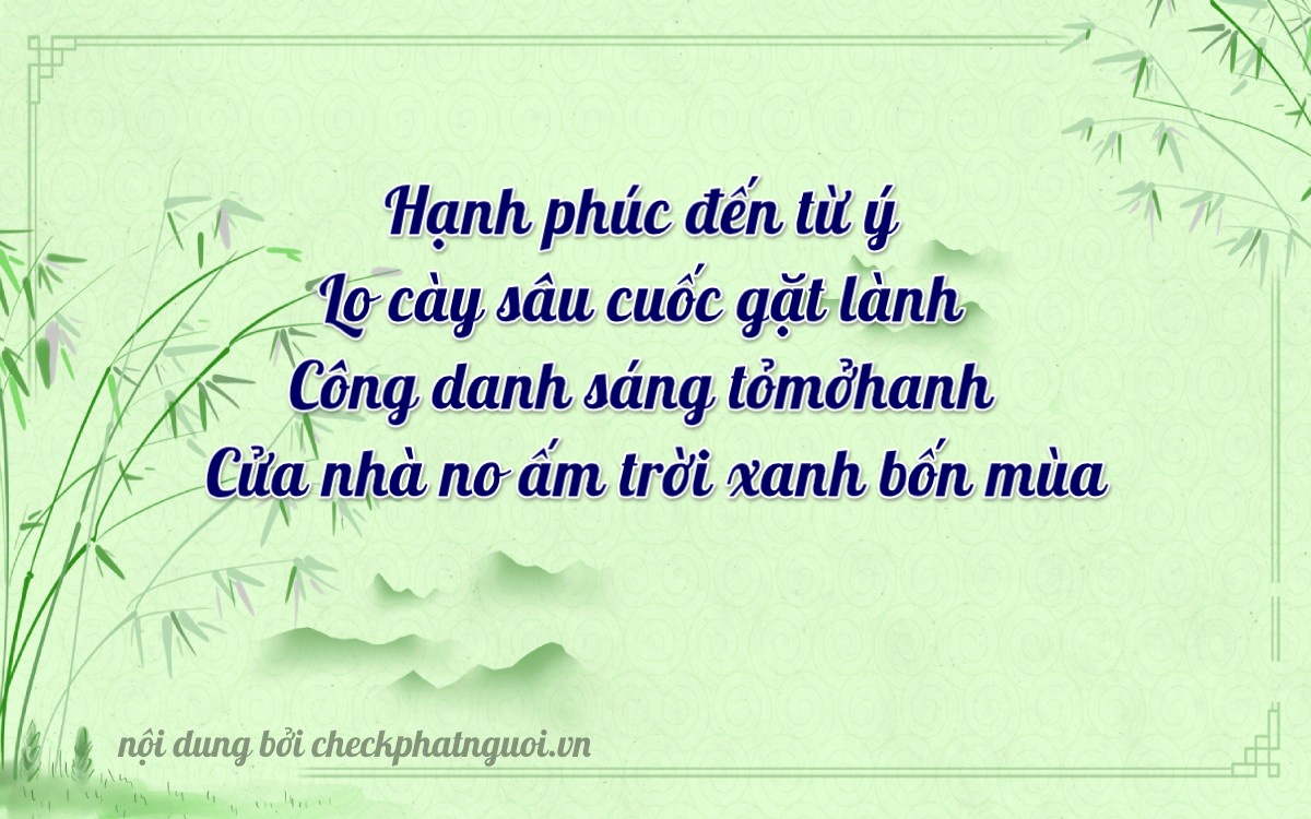Bài thơ ý nghĩa cho <b>biển số 64H1-29860</b> tại website checkphatnguoi.vn