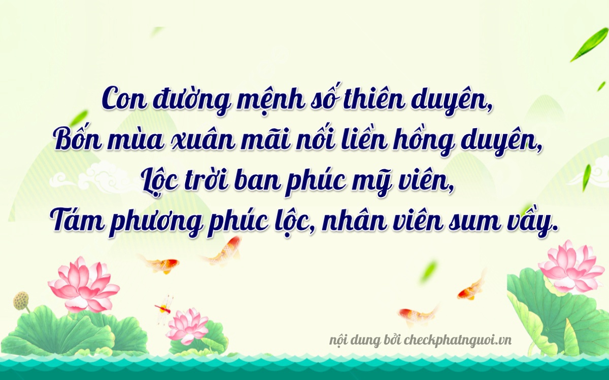 Bài thơ ý nghĩa cho <b>biển số 64H-41689</b> tại website checkphatnguoi.vn