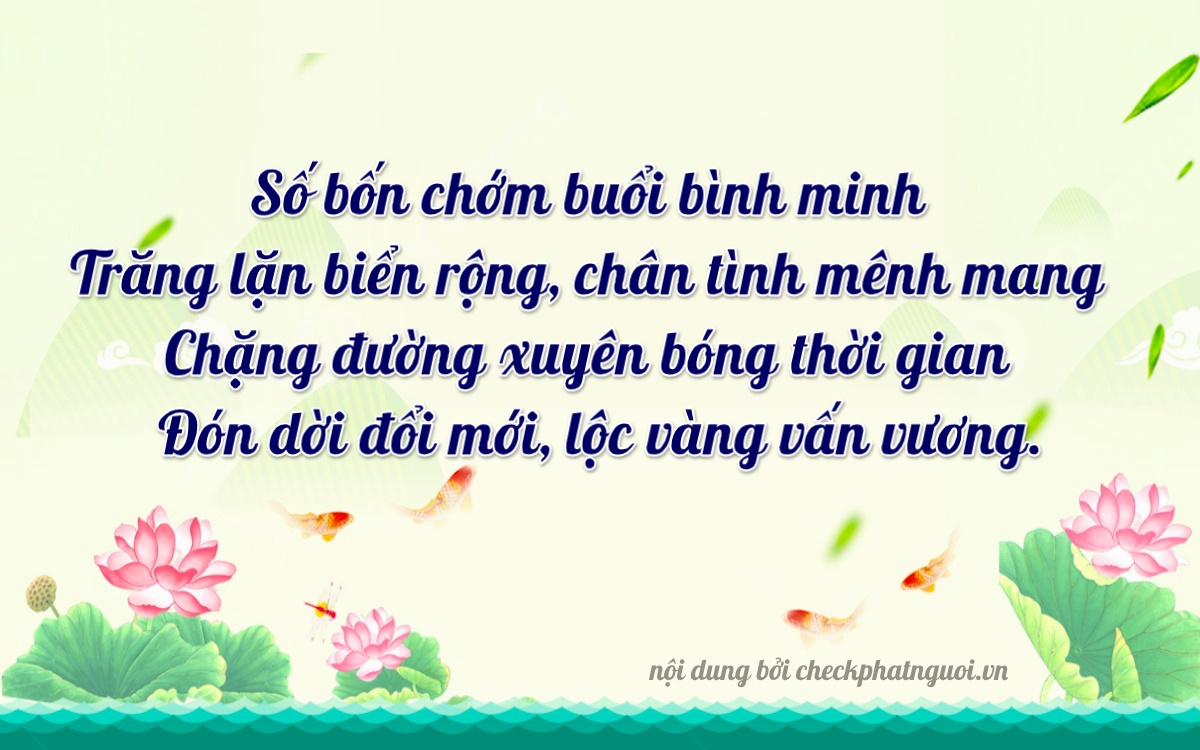Bài thơ ý nghĩa cho <b>biển số 64H-41906</b> tại website checkphatnguoi.vn