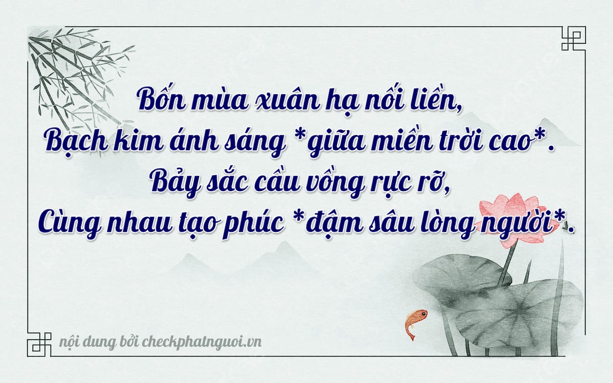 Bài thơ ý nghĩa cho <b>biển số 64H-73436</b> tại website checkphatnguoi.vn