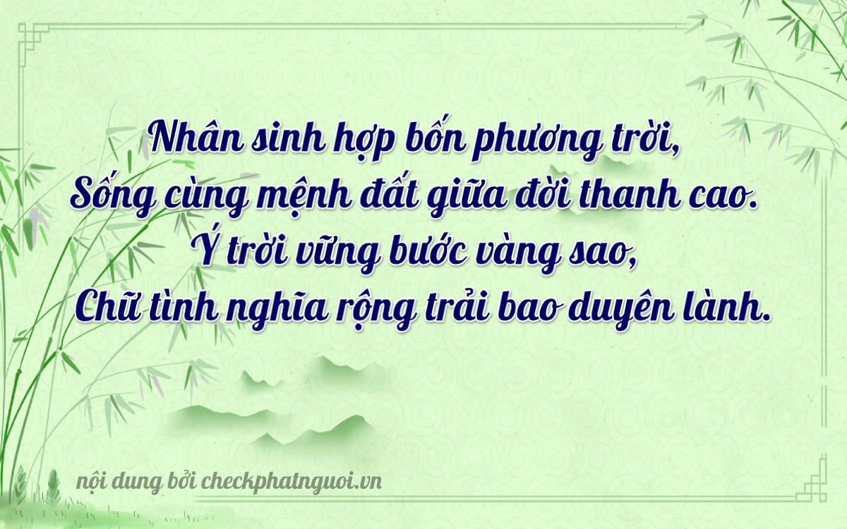 Bài thơ ý nghĩa cho <b>biển số 64HA-02232</b> tại website checkphatnguoi.vn