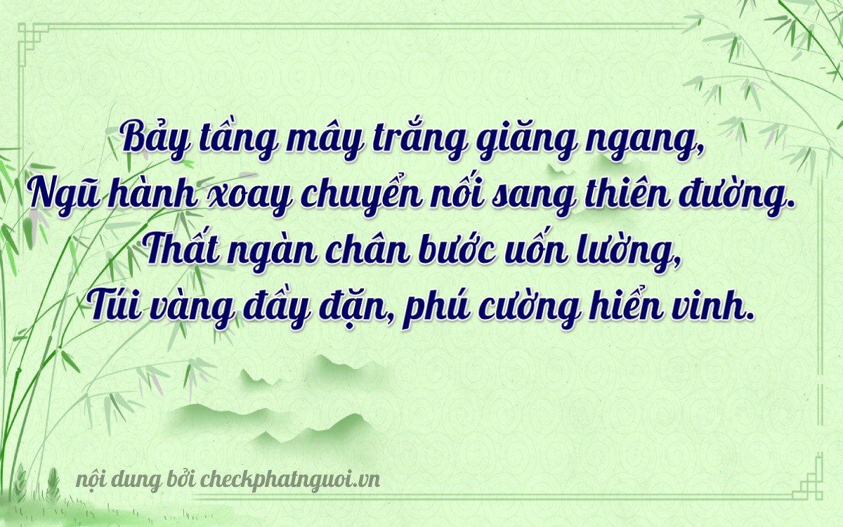 Bài thơ ý nghĩa cho <b>biển số 64K-77577</b> tại website checkphatnguoi.vn