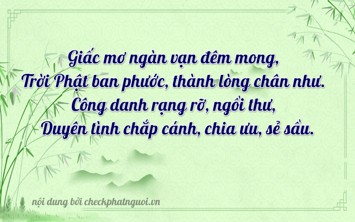 Bài thơ ý nghĩa cho <b>biển số 65683</b> tại website checkphatnguoi.vn