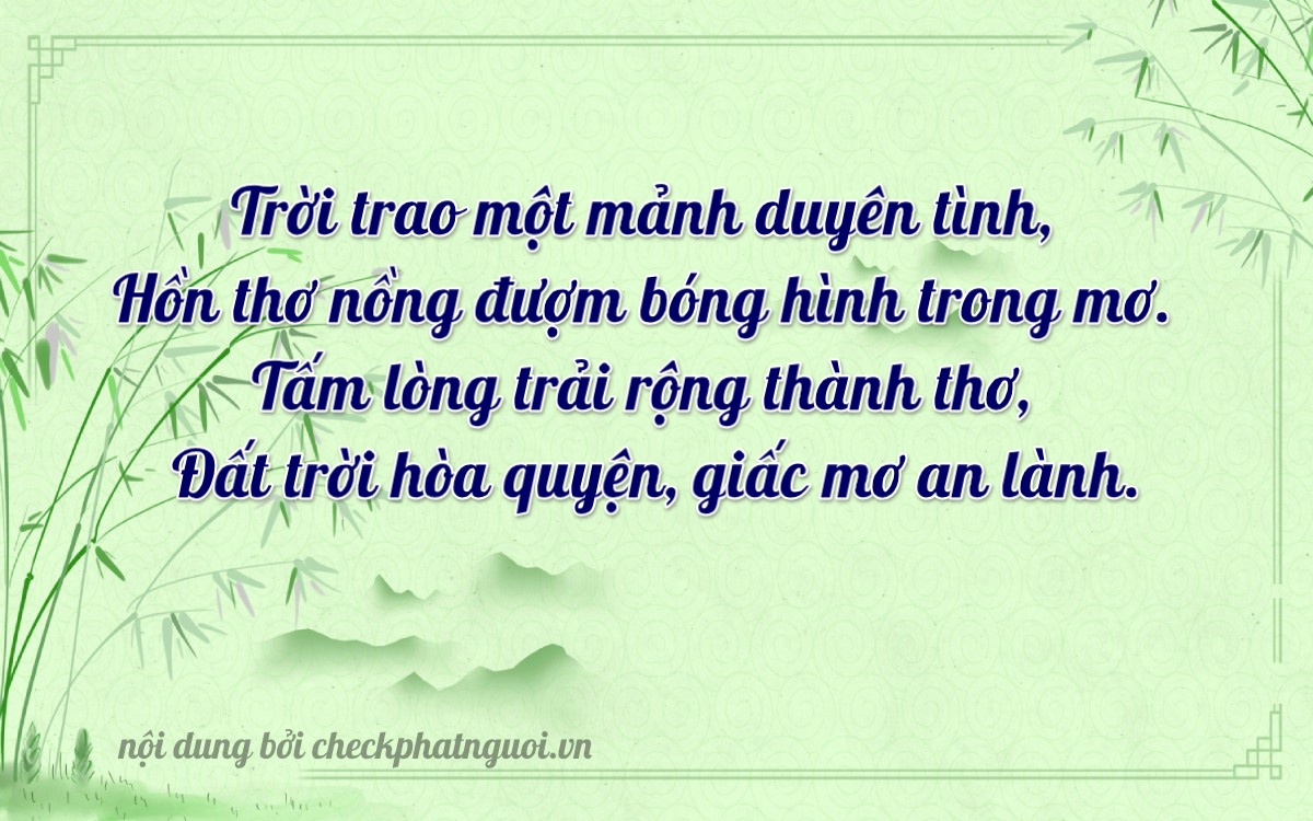 Bài thơ ý nghĩa cho <b>biển số 65A-00025</b> tại website checkphatnguoi.vn