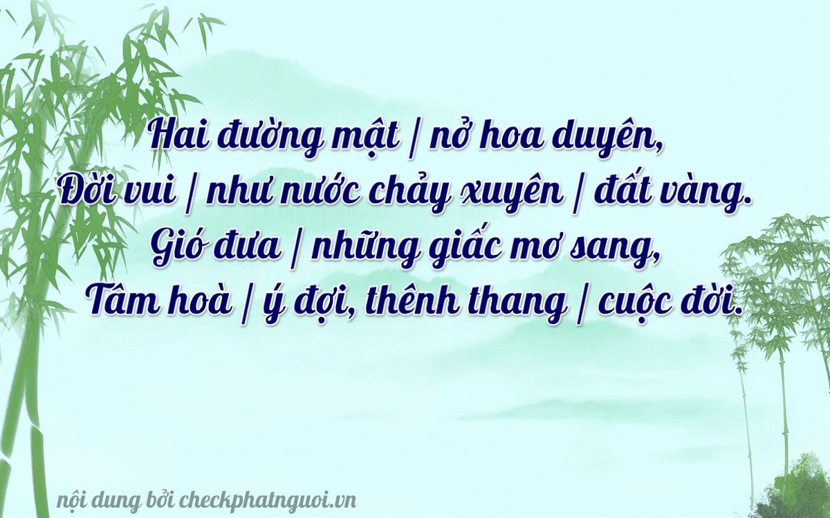 Bài thơ ý nghĩa cho <b>biển số 65A-00247</b> tại website checkphatnguoi.vn