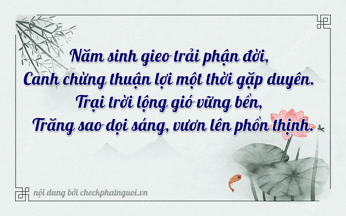 Bài thơ ý nghĩa cho <b>biển số 65A-05156</b> tại website checkphatnguoi.vn