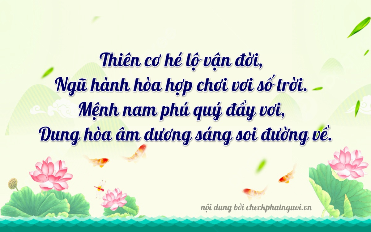 Bài thơ ý nghĩa cho <b>biển số 65A-09786</b> tại website checkphatnguoi.vn