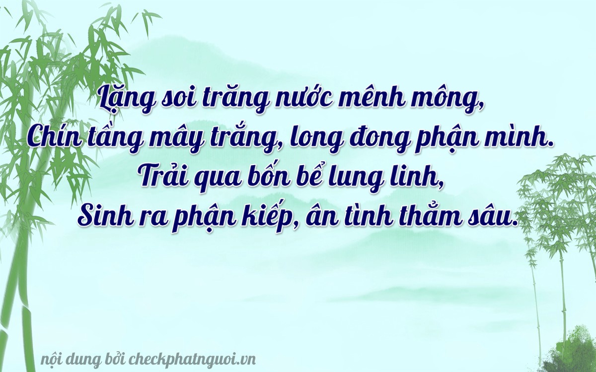 Bài thơ ý nghĩa cho <b>biển số 65A-23413</b> tại website checkphatnguoi.vn