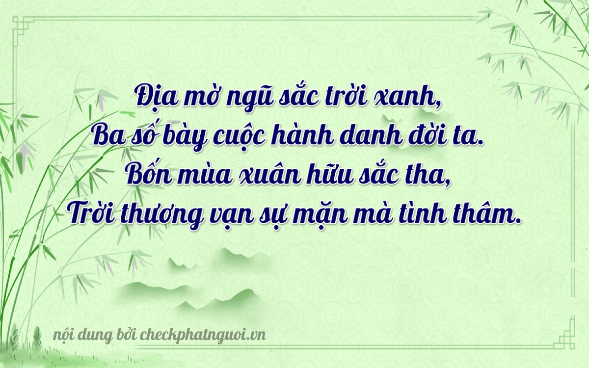 Bài thơ ý nghĩa cho <b>biển số 65A-24341</b> tại website checkphatnguoi.vn