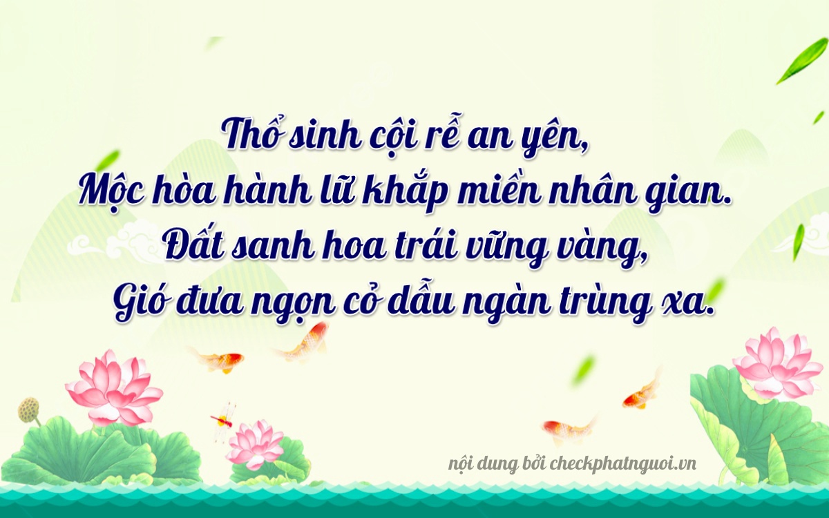 Bài thơ ý nghĩa cho <b>biển số 65A-25160</b> tại website checkphatnguoi.vn