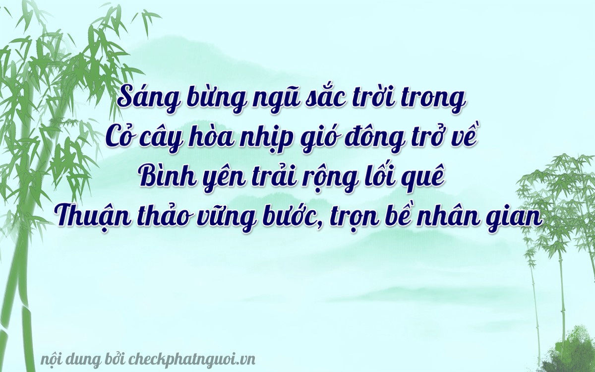 Bài thơ ý nghĩa cho <b>biển số 65A-25241</b> tại website checkphatnguoi.vn