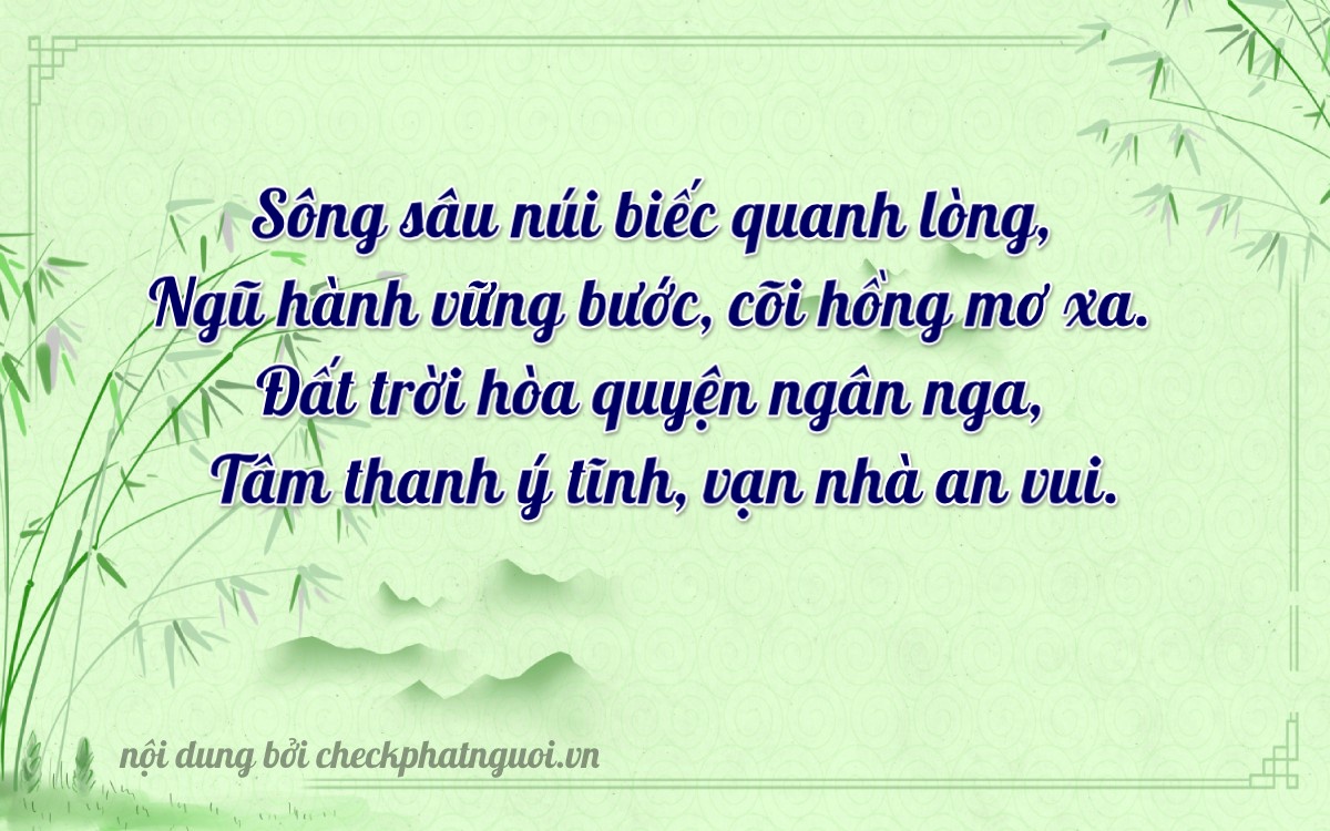 Bài thơ ý nghĩa cho <b>biển số 65A-25997</b> tại website checkphatnguoi.vn