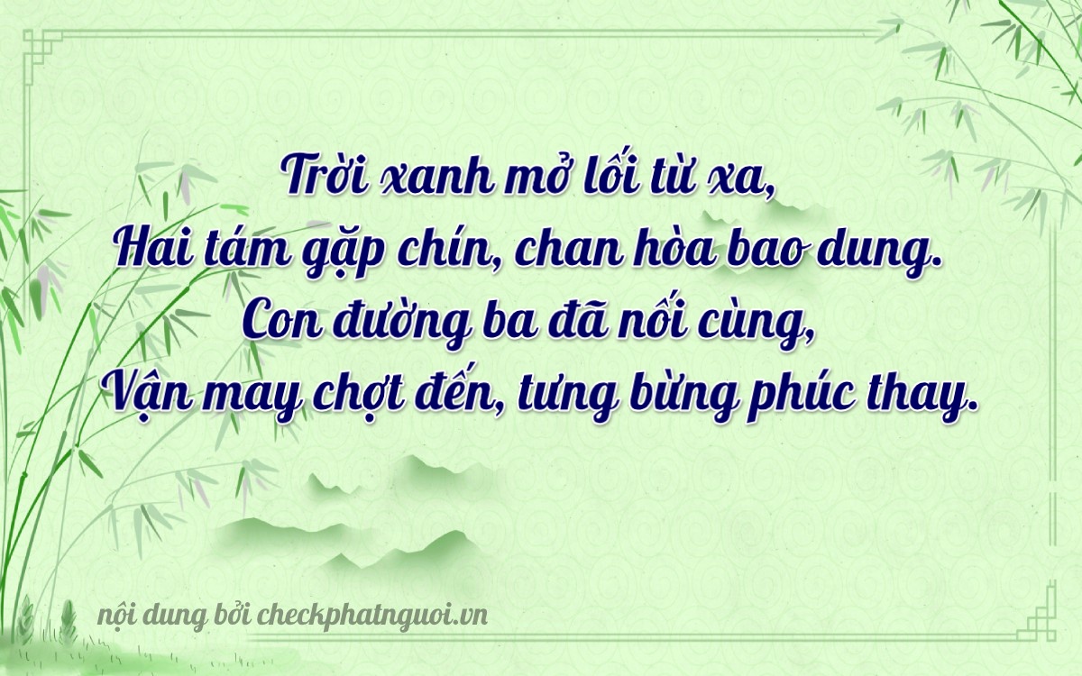 Bài thơ ý nghĩa cho <b>biển số 65A-28039</b> tại website checkphatnguoi.vn