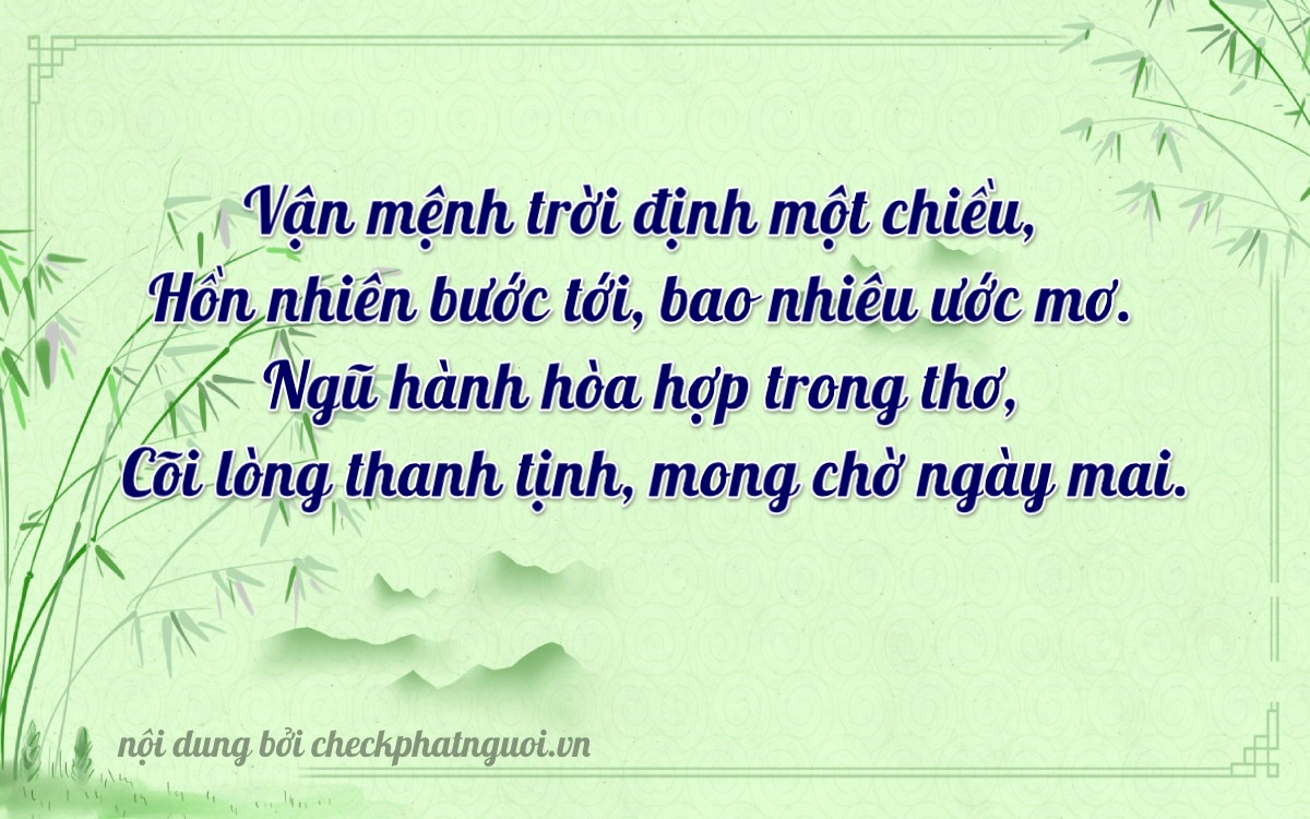 Bài thơ ý nghĩa cho <b>biển số 65A-32274</b> tại website checkphatnguoi.vn