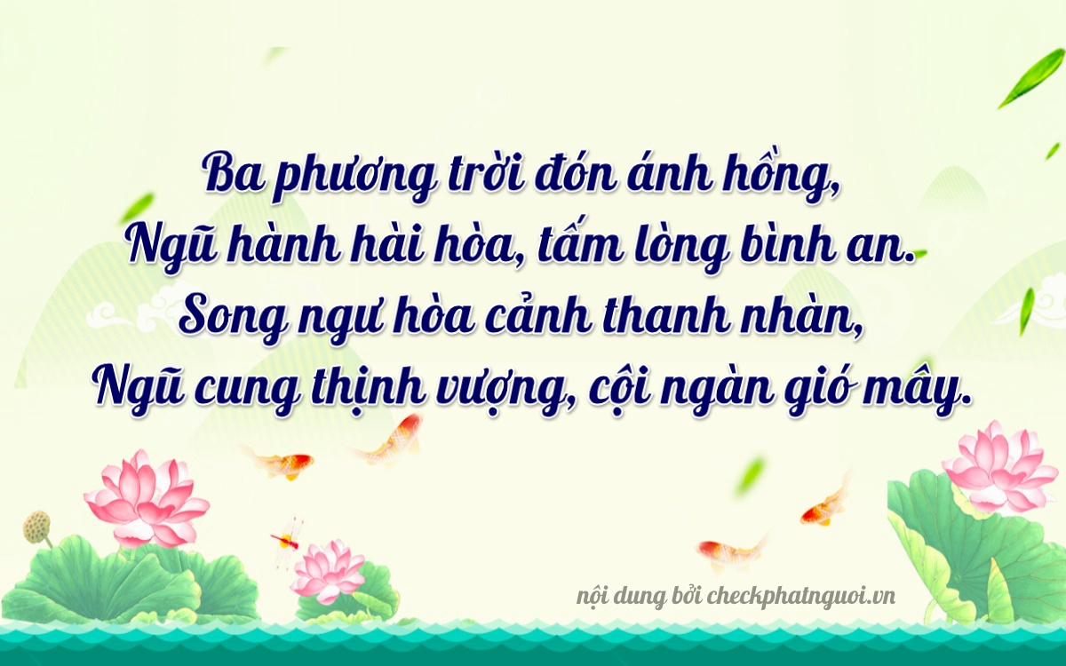 Bài thơ ý nghĩa cho <b>biển số 65A-32515</b> tại website checkphatnguoi.vn