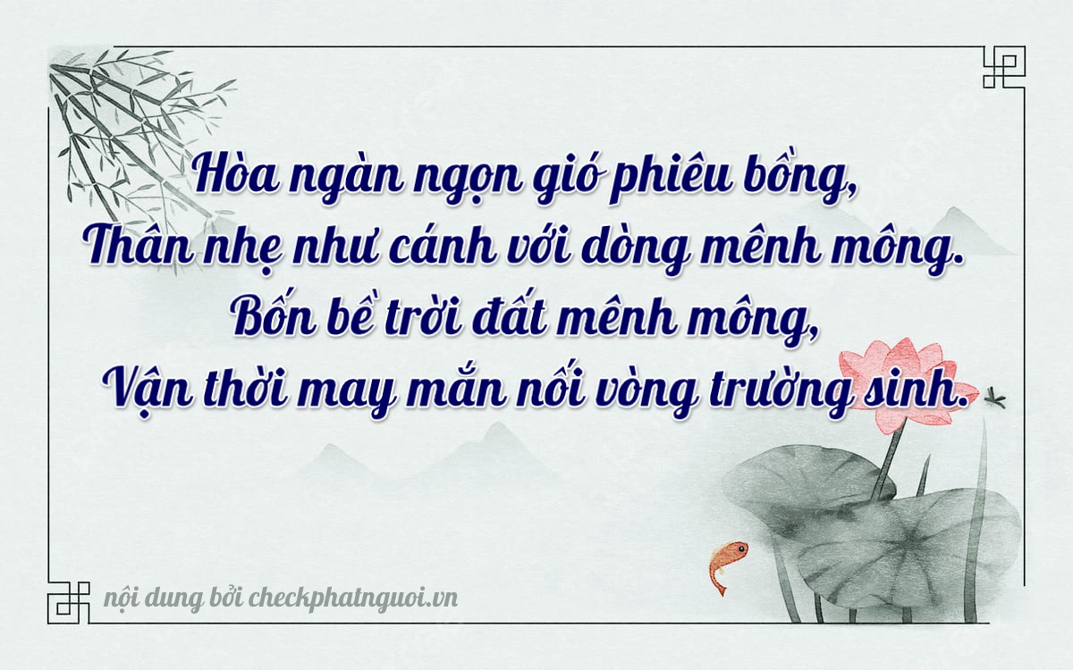 Bài thơ ý nghĩa cho <b>biển số 65A-34457</b> tại website checkphatnguoi.vn