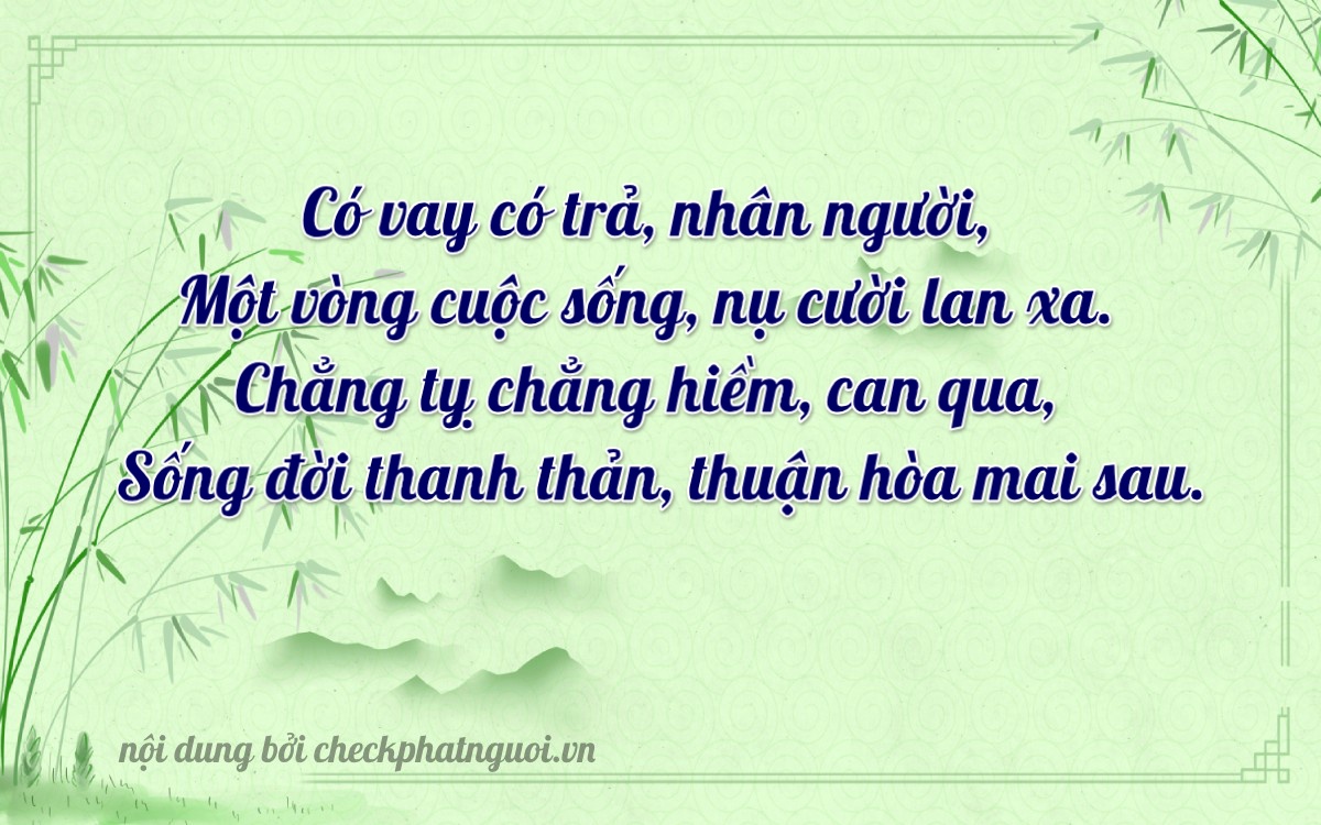 Bài thơ ý nghĩa cho <b>biển số 65A-37970</b> tại website checkphatnguoi.vn