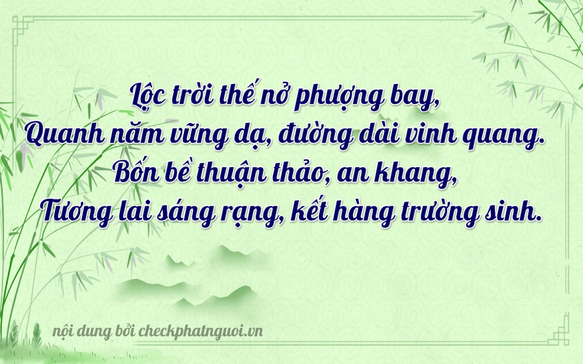 Bài thơ ý nghĩa cho <b>biển số 65A-38092</b> tại website checkphatnguoi.vn