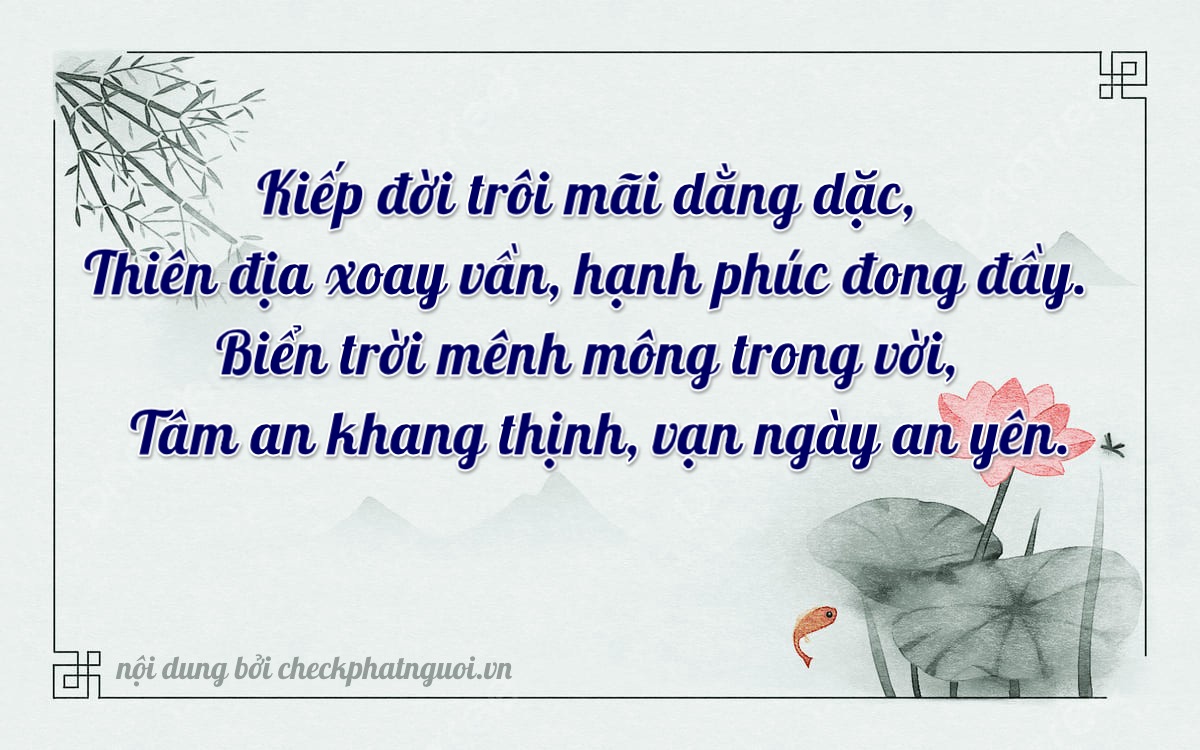 Bài thơ ý nghĩa cho <b>biển số 65A-38626</b> tại website checkphatnguoi.vn