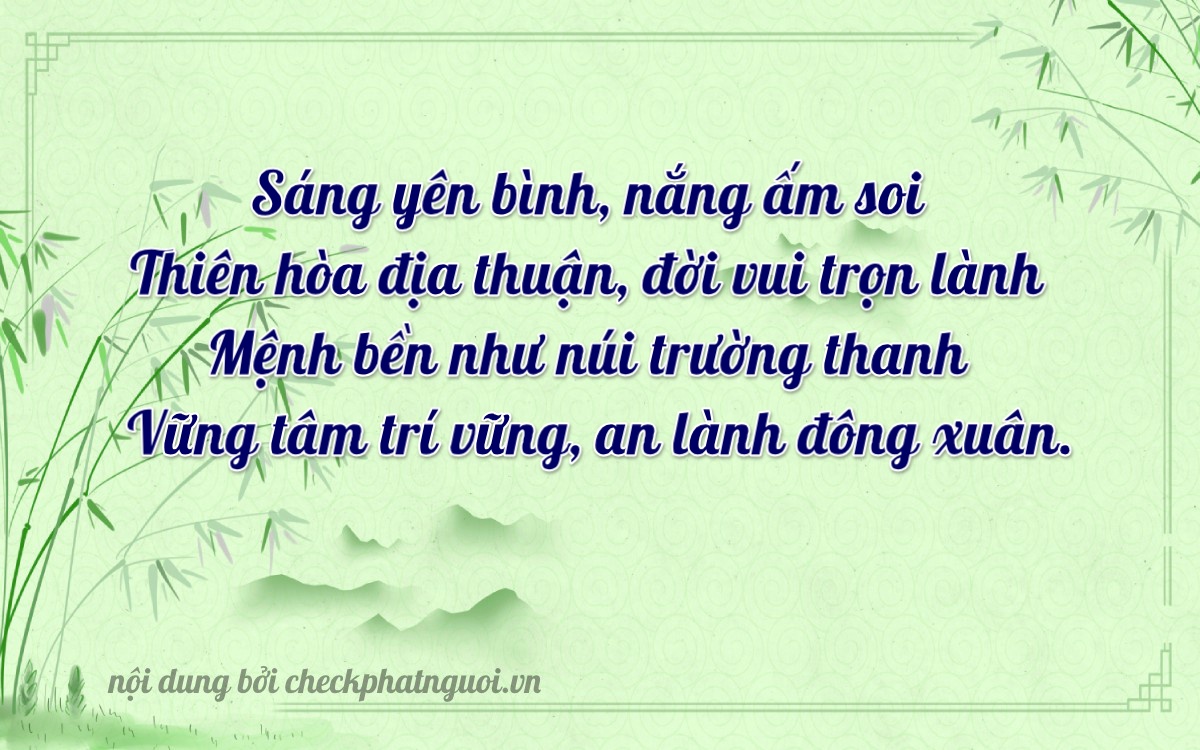 Bài thơ ý nghĩa cho <b>biển số 65A-39681</b> tại website checkphatnguoi.vn