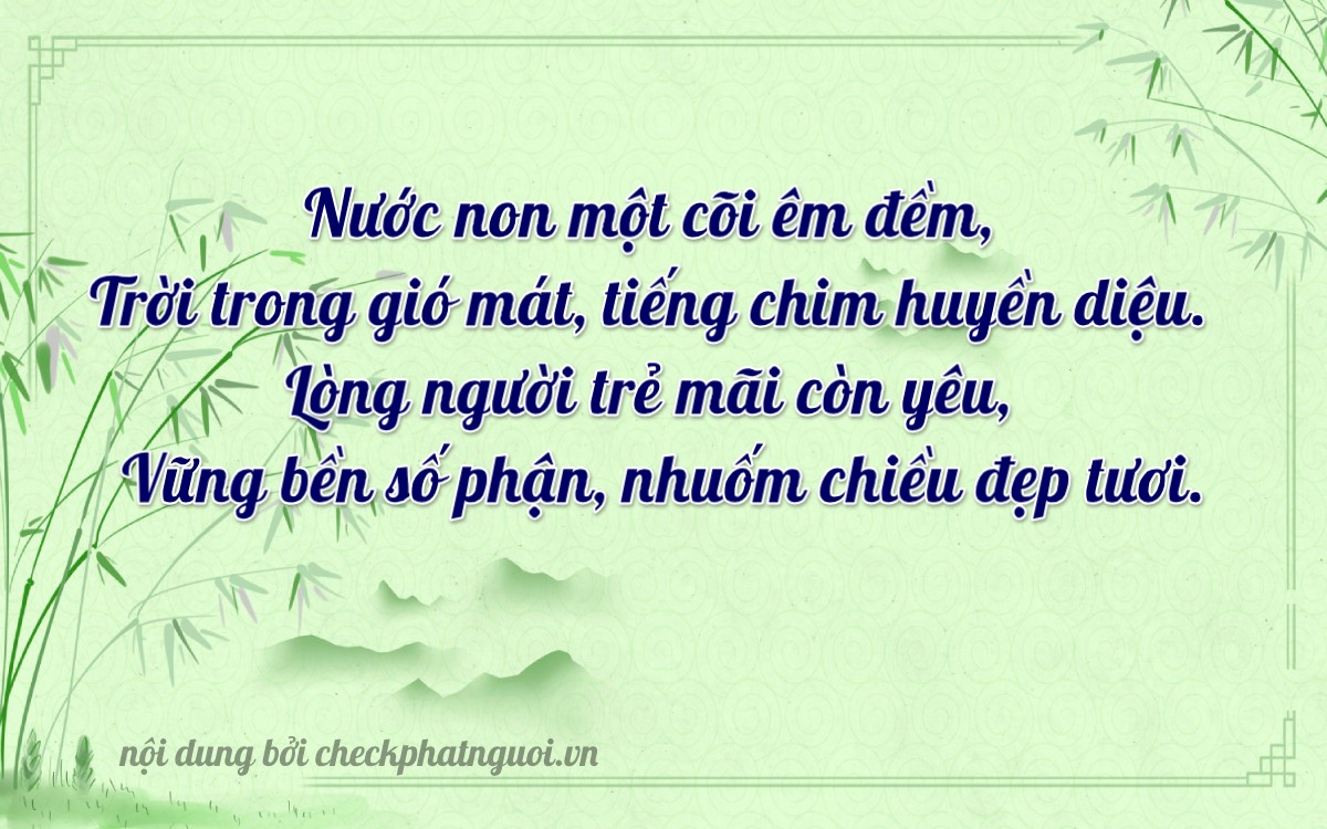 Bài thơ ý nghĩa cho <b>biển số 65A-43164</b> tại website checkphatnguoi.vn