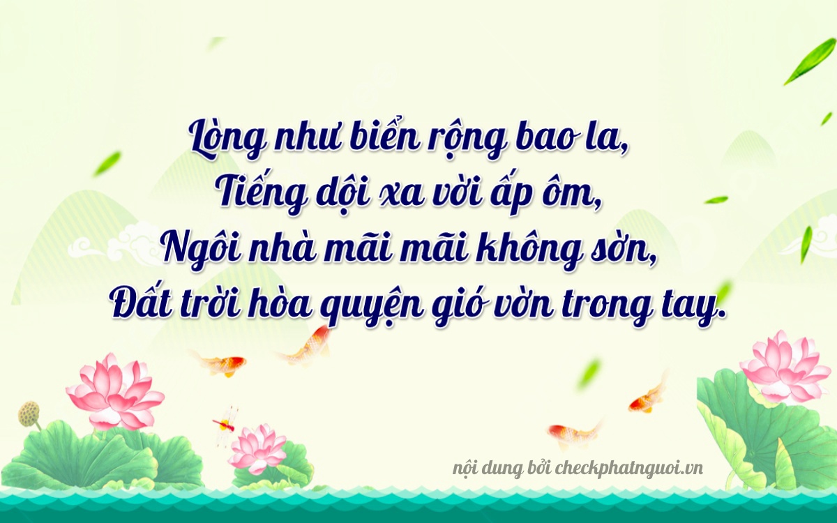 Bài thơ ý nghĩa cho <b>biển số 65A-43219</b> tại website checkphatnguoi.vn